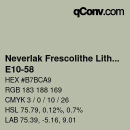 Color code: Neverlak Frescolithe Lithox Putop - E10-58 | qconv.com