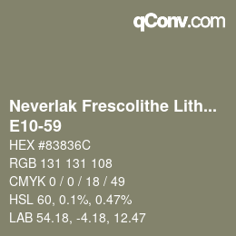 Code couleur: Neverlak Frescolithe Lithox Putop - E10-59 | qconv.com