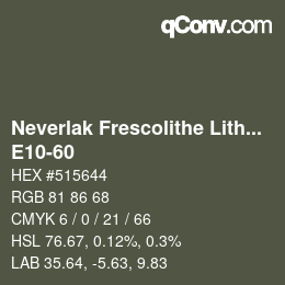 Color code: Neverlak Frescolithe Lithox Putop - E10-60 | qconv.com