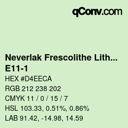 Código de color: Neverlak Frescolithe Lithox Putop - E11-1 | qconv.com