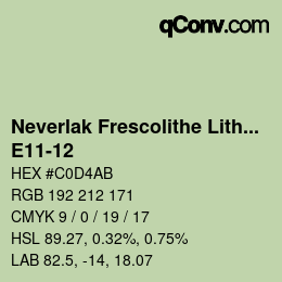 Farbcode: Neverlak Frescolithe Lithox Putop - E11-12 | qconv.com