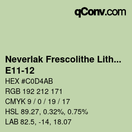 Code couleur: Neverlak Frescolithe Lithox Putop - E11-12 | qconv.com