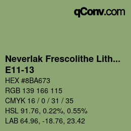 Color code: Neverlak Frescolithe Lithox Putop - E11-13 | qconv.com