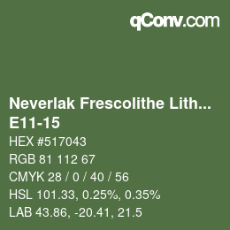 Código de color: Neverlak Frescolithe Lithox Putop - E11-15 | qconv.com