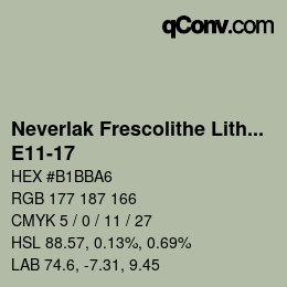Color code: Neverlak Frescolithe Lithox Putop - E11-17 | qconv.com