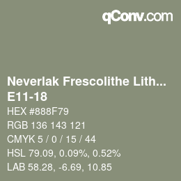 Farbcode: Neverlak Frescolithe Lithox Putop - E11-18 | qconv.com