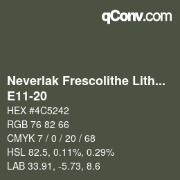 Code couleur: Neverlak Frescolithe Lithox Putop - E11-20 | qconv.com