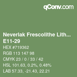 Código de color: Neverlak Frescolithe Lithox Putop - E11-29 | qconv.com