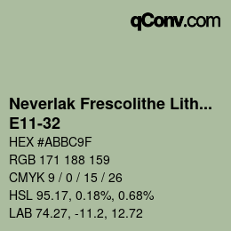 Código de color: Neverlak Frescolithe Lithox Putop - E11-32 | qconv.com