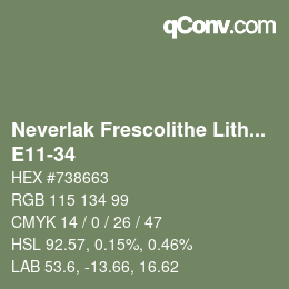 Color code: Neverlak Frescolithe Lithox Putop - E11-34 | qconv.com