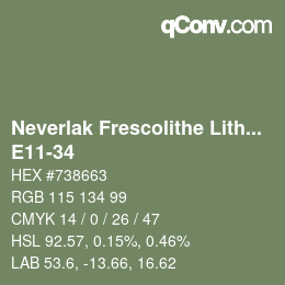 Código de color: Neverlak Frescolithe Lithox Putop - E11-34 | qconv.com