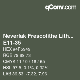 Code couleur: Neverlak Frescolithe Lithox Putop - E11-35 | qconv.com