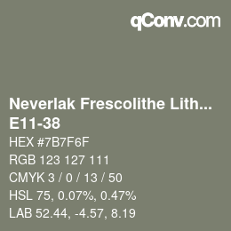 Color code: Neverlak Frescolithe Lithox Putop - E11-38 | qconv.com