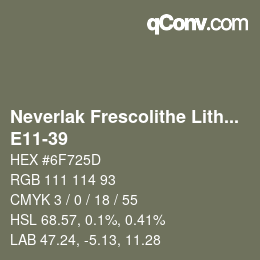 Color code: Neverlak Frescolithe Lithox Putop - E11-39 | qconv.com