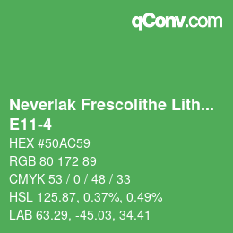 Código de color: Neverlak Frescolithe Lithox Putop - E11-4 | qconv.com