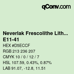 Color code: Neverlak Frescolithe Lithox Putop - E11-41 | qconv.com