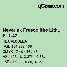Farbcode: Neverlak Frescolithe Lithox Putop - E11-42 | qconv.com
