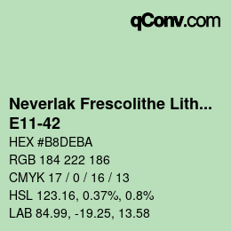 Code couleur: Neverlak Frescolithe Lithox Putop - E11-42 | qconv.com