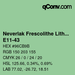 Farbcode: Neverlak Frescolithe Lithox Putop - E11-43 | qconv.com