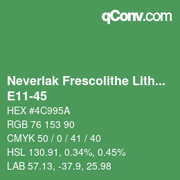 Código de color: Neverlak Frescolithe Lithox Putop - E11-45 | qconv.com