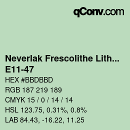 Code couleur: Neverlak Frescolithe Lithox Putop - E11-47 | qconv.com