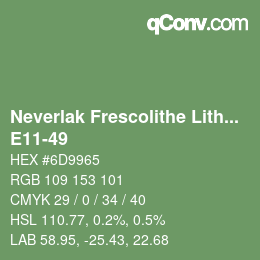 Código de color: Neverlak Frescolithe Lithox Putop - E11-49 | qconv.com