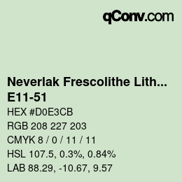 カラーコード: Neverlak Frescolithe Lithox Putop - E11-51 | qconv.com