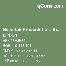 Código de color: Neverlak Frescolithe Lithox Putop - E11-54 | qconv.com
