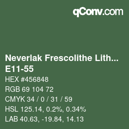 Color code: Neverlak Frescolithe Lithox Putop - E11-55 | qconv.com