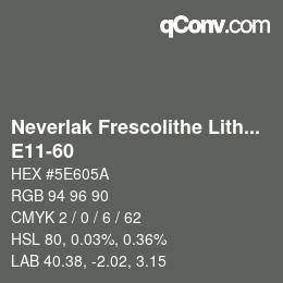 Color code: Neverlak Frescolithe Lithox Putop - E11-60 | qconv.com