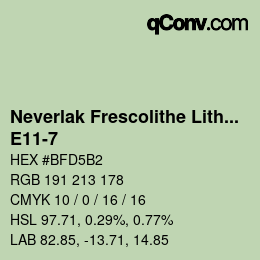 Código de color: Neverlak Frescolithe Lithox Putop - E11-7 | qconv.com