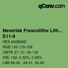 Código de color: Neverlak Frescolithe Lithox Putop - E11-9 | qconv.com