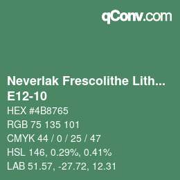 Color code: Neverlak Frescolithe Lithox Putop - E12-10 | qconv.com