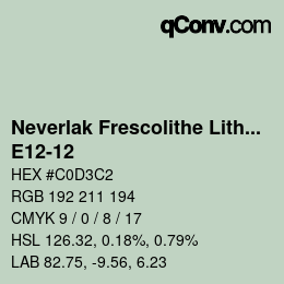 Code couleur: Neverlak Frescolithe Lithox Putop - E12-12 | qconv.com