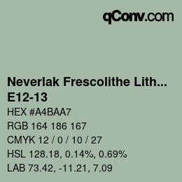 Color code: Neverlak Frescolithe Lithox Putop - E12-13 | qconv.com