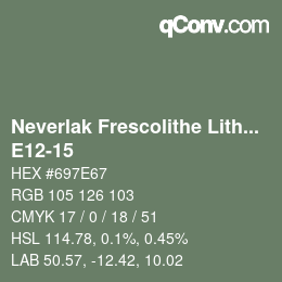 Color code: Neverlak Frescolithe Lithox Putop - E12-15 | qconv.com