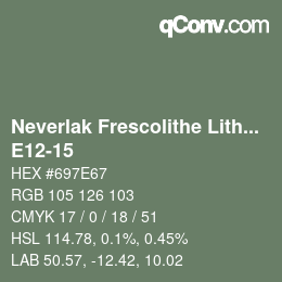 Code couleur: Neverlak Frescolithe Lithox Putop - E12-15 | qconv.com