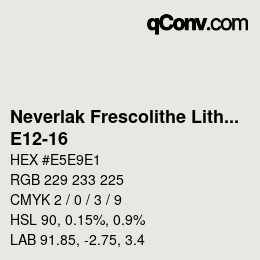 Color code: Neverlak Frescolithe Lithox Putop - E12-16 | qconv.com