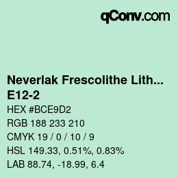 Código de color: Neverlak Frescolithe Lithox Putop - E12-2 | qconv.com
