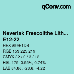 Color code: Neverlak Frescolithe Lithox Putop - E12-22 | qconv.com