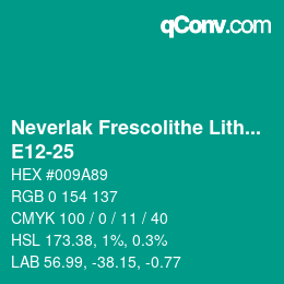 Código de color: Neverlak Frescolithe Lithox Putop - E12-25 | qconv.com