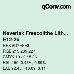 Farbcode: Neverlak Frescolithe Lithox Putop - E12-26 | qconv.com