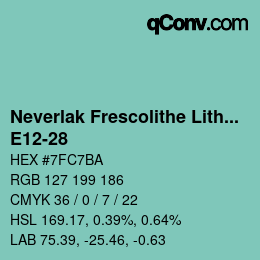 Color code: Neverlak Frescolithe Lithox Putop - E12-28 | qconv.com