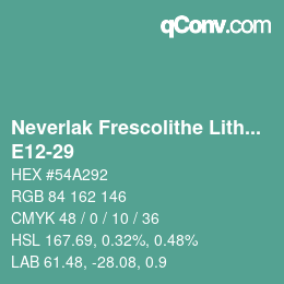 Código de color: Neverlak Frescolithe Lithox Putop - E12-29 | qconv.com