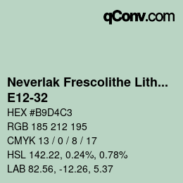 Farbcode: Neverlak Frescolithe Lithox Putop - E12-32 | qconv.com