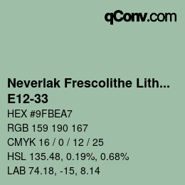 Color code: Neverlak Frescolithe Lithox Putop - E12-33 | qconv.com