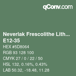 Color code: Neverlak Frescolithe Lithox Putop - E12-35 | qconv.com