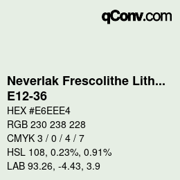 Color code: Neverlak Frescolithe Lithox Putop - E12-36 | qconv.com