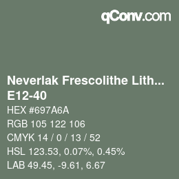 Color code: Neverlak Frescolithe Lithox Putop - E12-40 | qconv.com