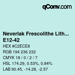 Color code: Neverlak Frescolithe Lithox Putop - E12-42 | qconv.com